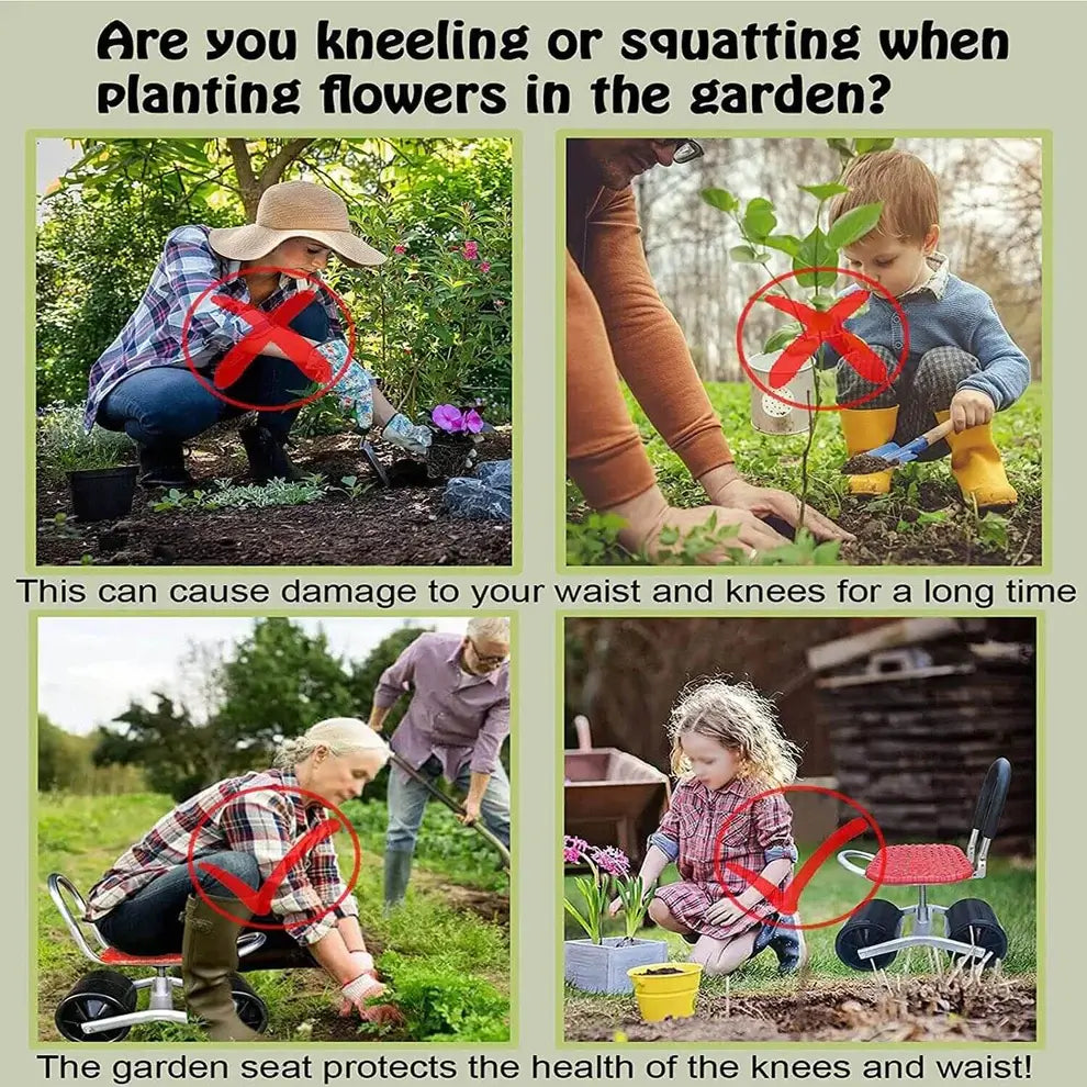 Verstelbare Tuinwerkstoel