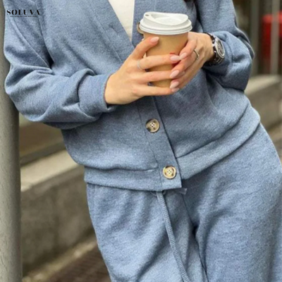 Ava - Fluweelzachte Knitset