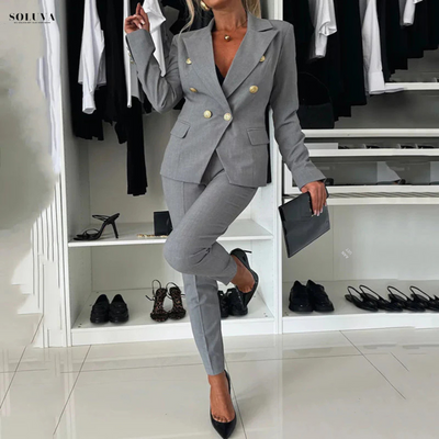 Valentina - Chique Casual Set - Blazer + Broek