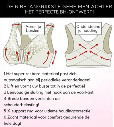 Ondersteunende Voorsluit BH - 1+1 Gratis!