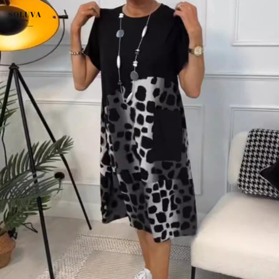 Livia - Trendy Print Jurk