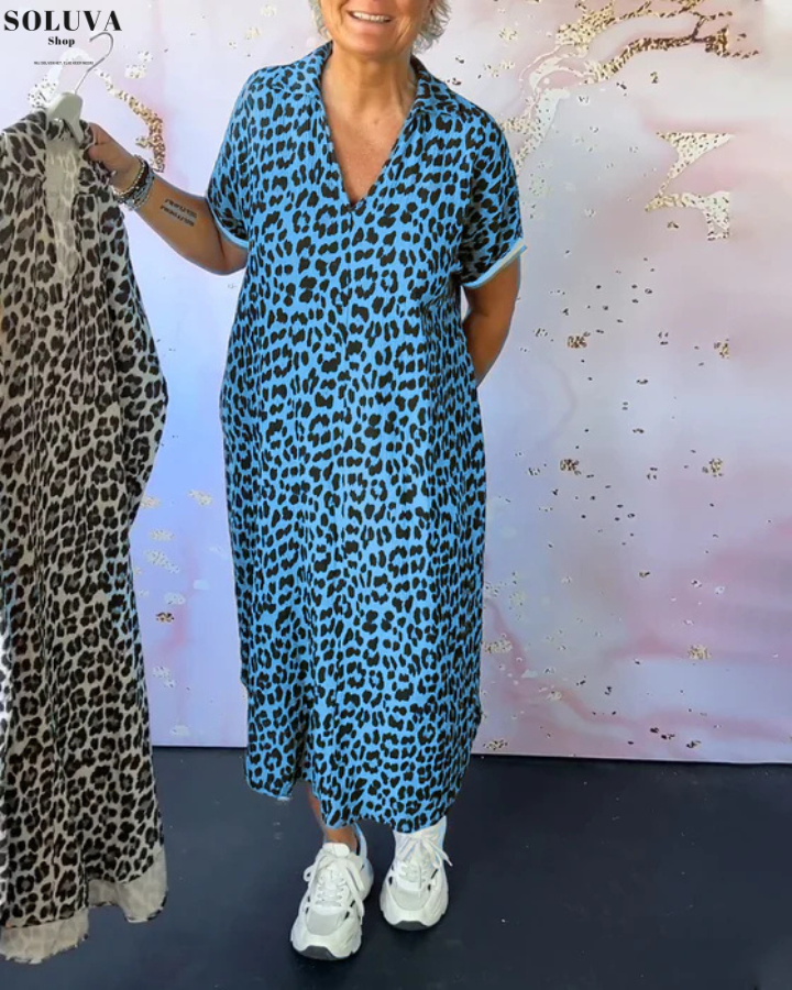 Savannah - Stijlvolle Leopard Jurk