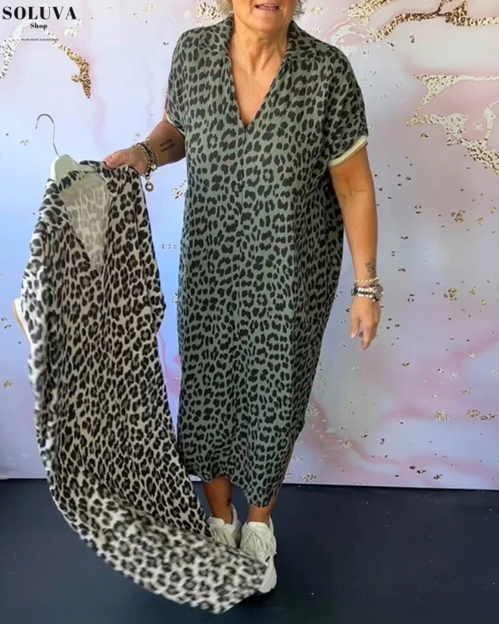 Savannah - Stijlvolle Leopard Jurk