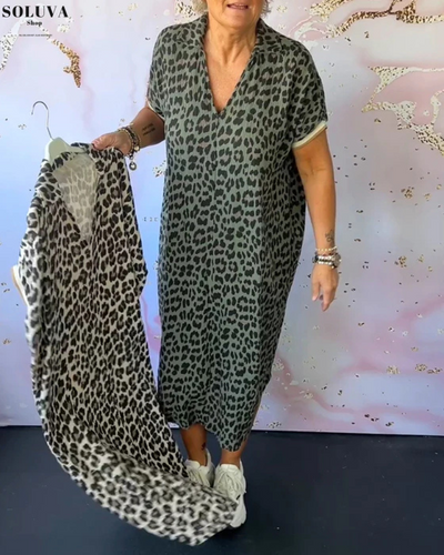 Savannah - Stijlvolle Leopard Jurk