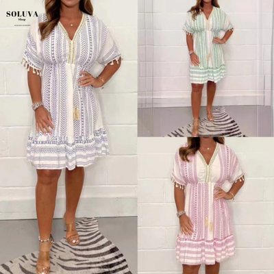 Jade - Relaxte V-Hals Jurk