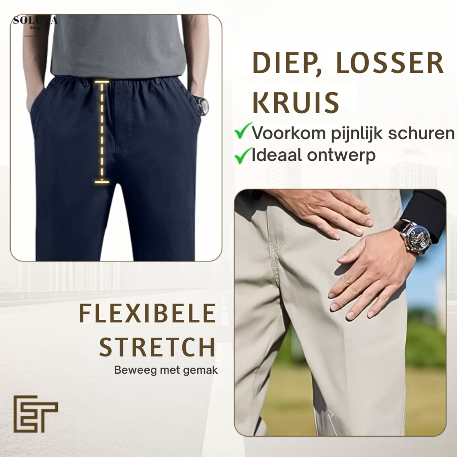 ComfortPants – Comfortabele Stretch Broek met Ritszakken