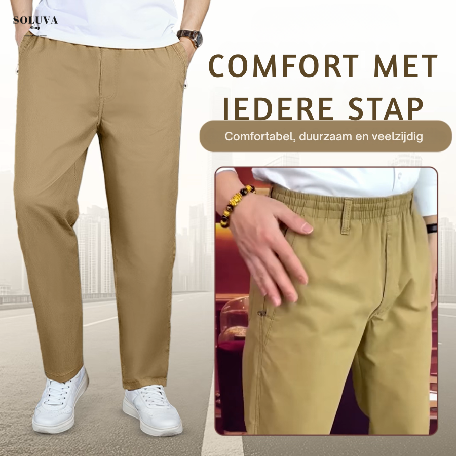 ComfortPants – Comfortabele Stretch Broek met Ritszakken