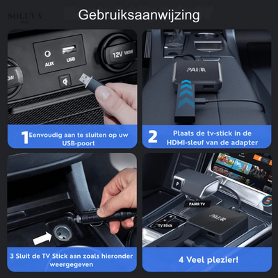 SmartDrive Connect – Draadloos CarPlay & Android Auto Adapter + HDMI