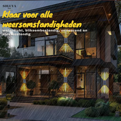 SolarVibe – Sfeervolle LED Wandlamp met Sensor - 1+1 Gratis!