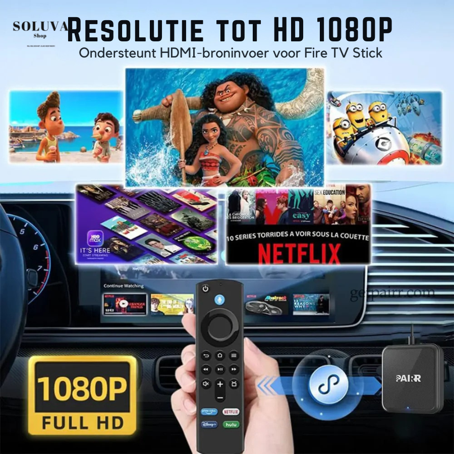 SmartDrive Connect – Draadloos CarPlay & Android Auto Adapter + HDMI