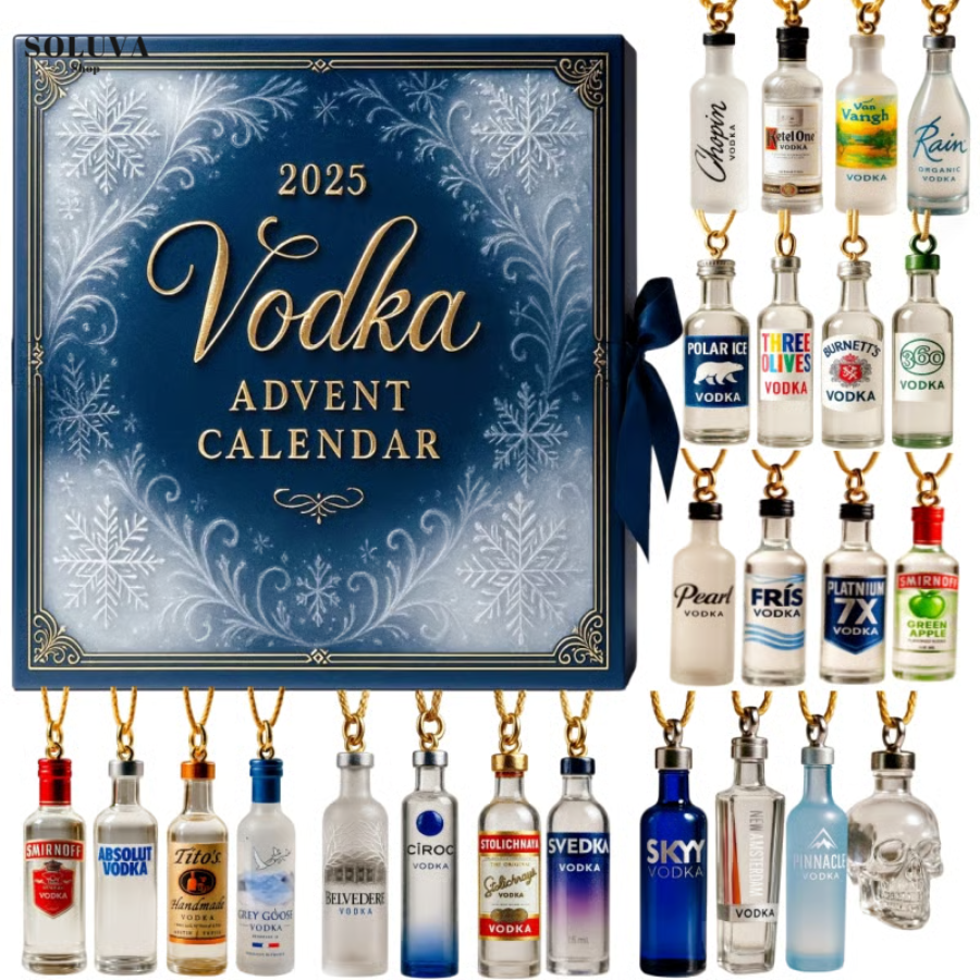 Vodka Aftelkalender 2025 – 24 Dagen Vol Feest 🍸🎄
