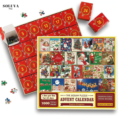 Kerst Puzzel Adventskalender 2025 – Bouw Samen Naar Kerstmis ✨🎄