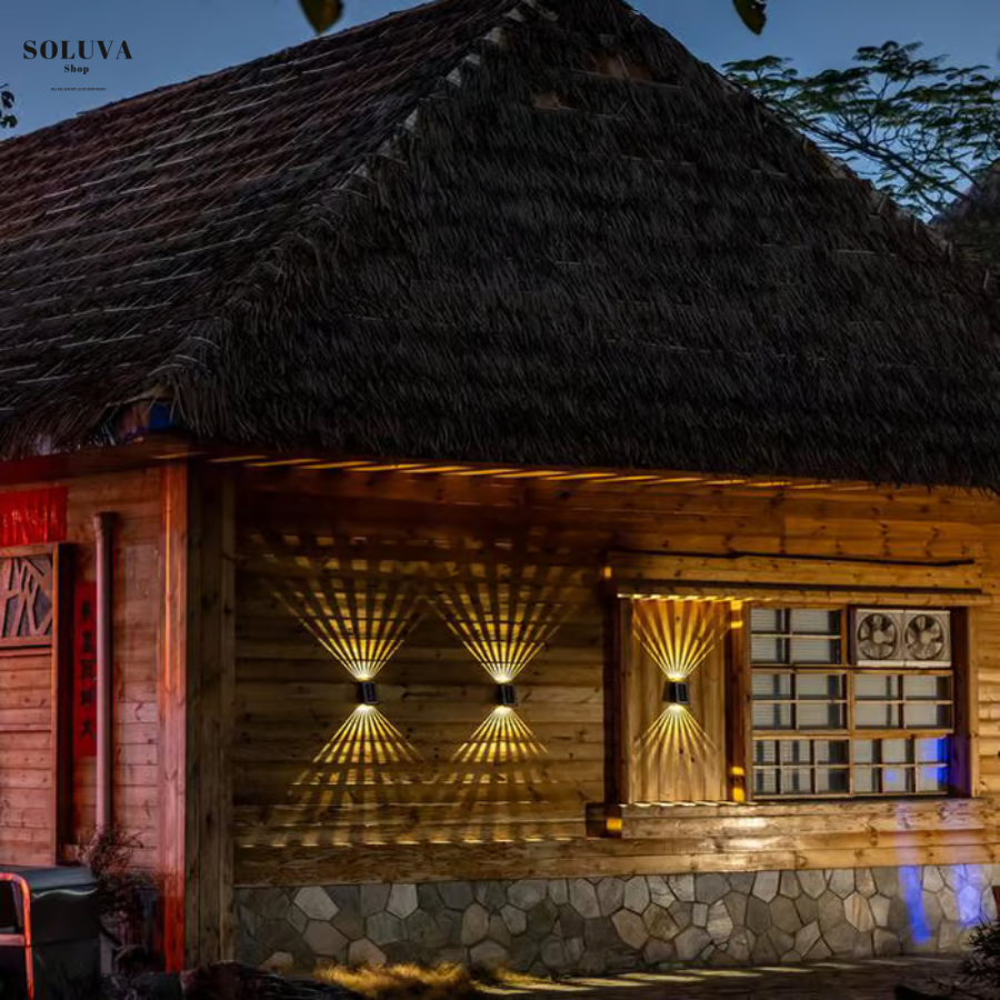 SolarVibe – Sfeervolle LED Wandlamp met Sensor - 1+1 Gratis!