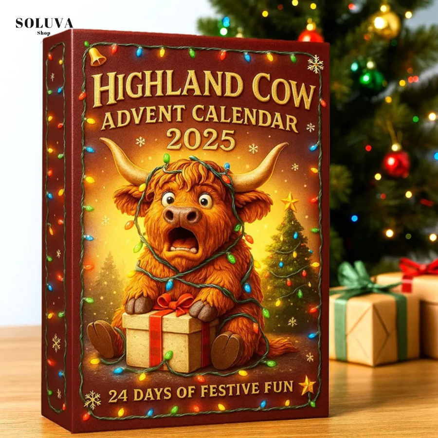 Highland Cow Adventskalender - Handgemaakte Cow Poppetjes