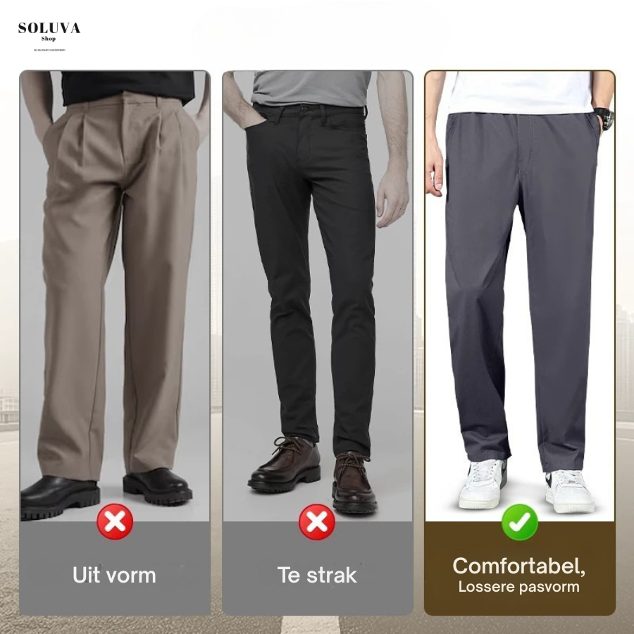 ComfortPants – Comfortabele Stretch Broek met Ritszakken