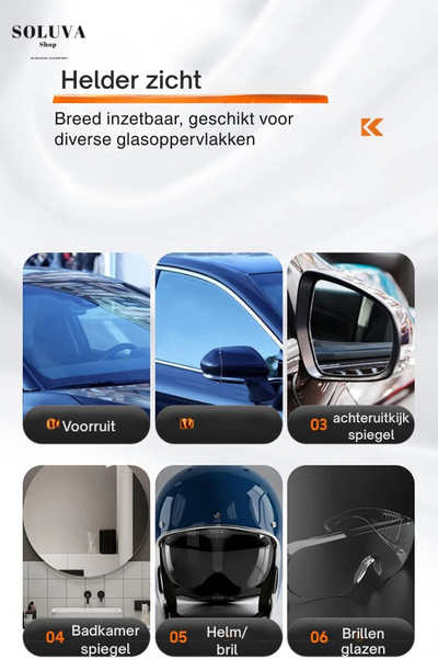 ClearView Spray - Tegen mist, regen en wazig zicht