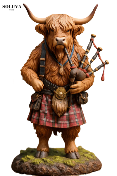 Highland Cow Adventskalender - Handgemaakte Cow Poppetjes