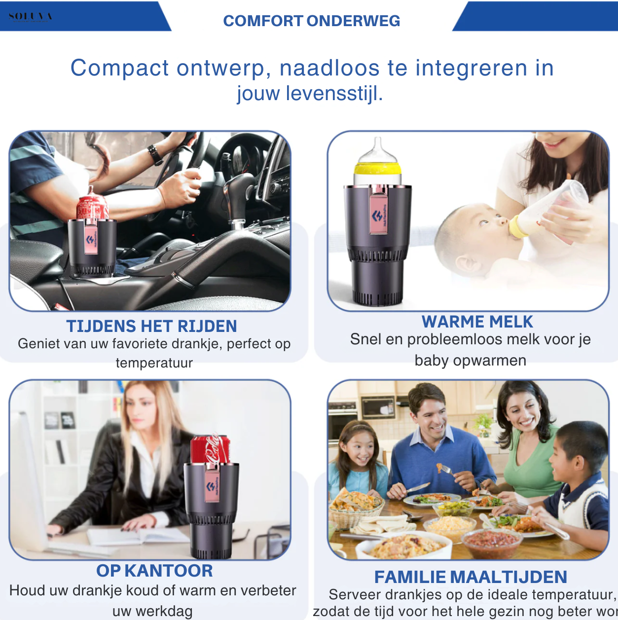 Thermo controlerende Bekerhouder