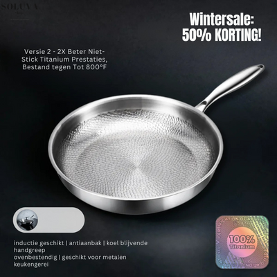 Titanium Kookpan - Hygiënisch & Gezond Koken