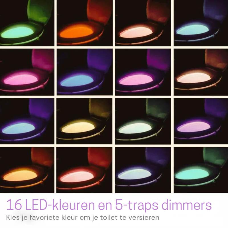 Glowtoilet - Lichtsensor - 1+1 Gratis!