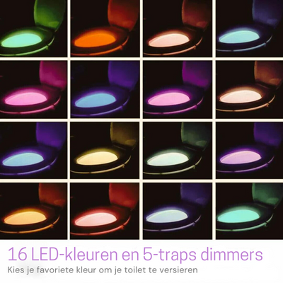 Glowtoilet - Lichtsensor - 1+1 Gratis!