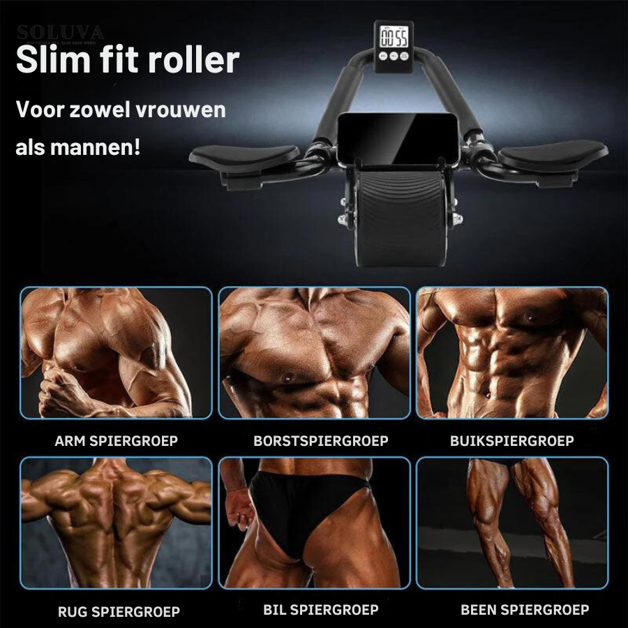 Slim fit roller - Jouw Thuistrainer voor Strakke Buikspieren -  Bespaar Tijd, Geld en Moeite!