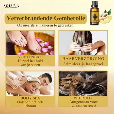 Vetverbrandende Gemberolie  - 1+1 Gratis!