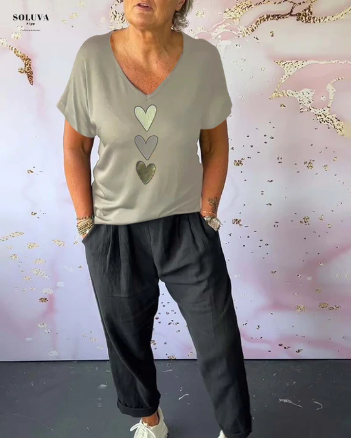 LoveTouch - V-Hals Casual Set