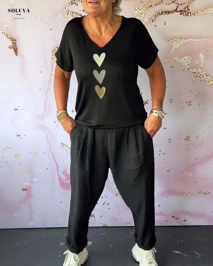 LoveTouch - V-Hals Casual Set