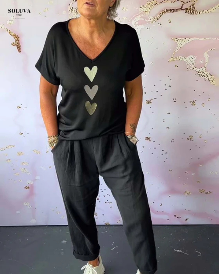 LoveTouch - V-Hals Casual Set