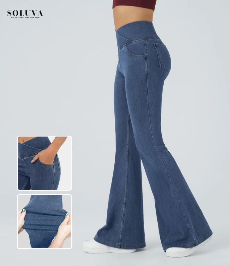 Eva - High Waist Flare Jeans