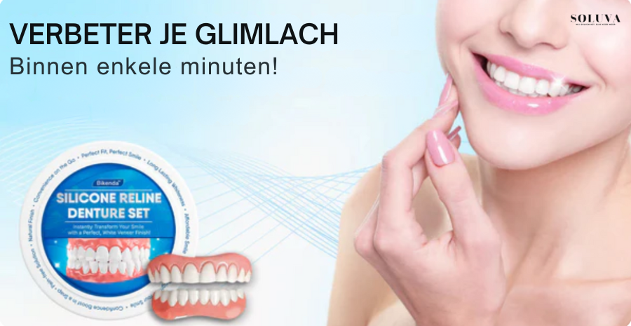 Siliconen Reline Gebitset - 1+1 Gratis!