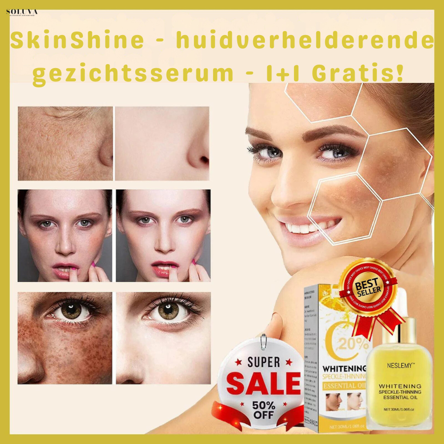 SkinShine - Huidverhelderende Gezichtsserum - 1+1 Gratis!