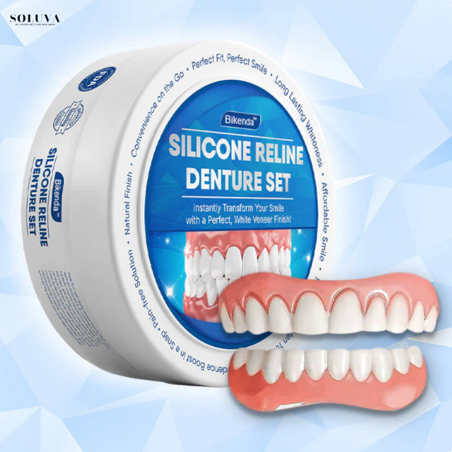 Siliconen Reline Gebitset - 1+1 Gratis!