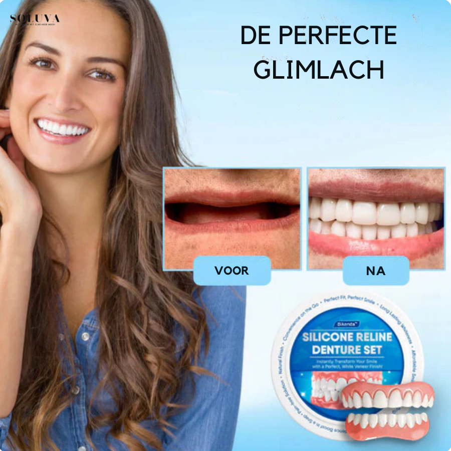 Siliconen Reline Gebitset - 1+1 Gratis!
