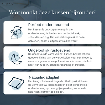 Ergonomisch Comfort Kussen - Tegen Nek- en Rugklachten