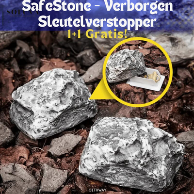 SafeStone - Verborgen Sleutelverstopper - 1+1 Gratis!