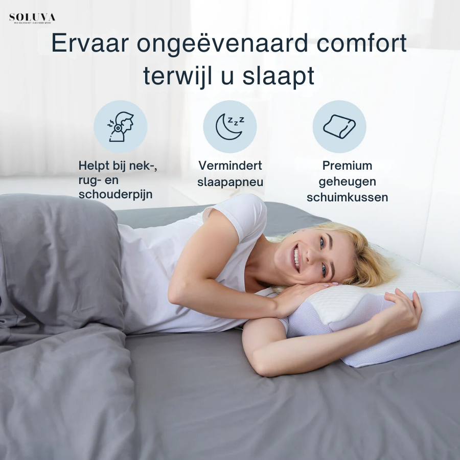 Ergonomisch Comfort Kussen - Tegen Nek- en Rugklachten