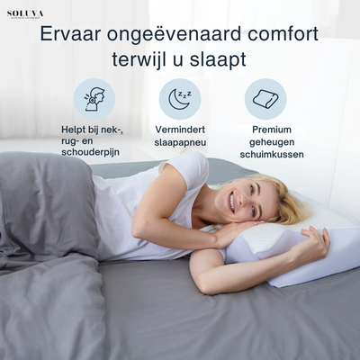 Ergonomisch Comfort Kussen - Tegen Nek- en Rugklachten