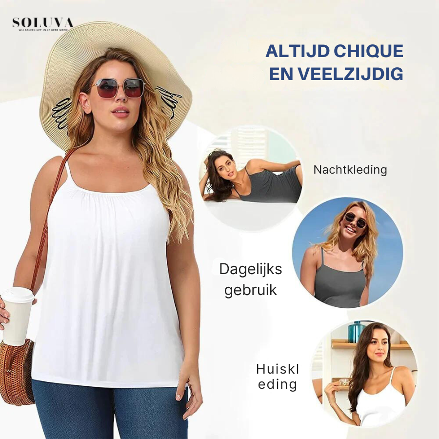 Comfy top - Ingebouwde Bh - 1+1 Gratis!