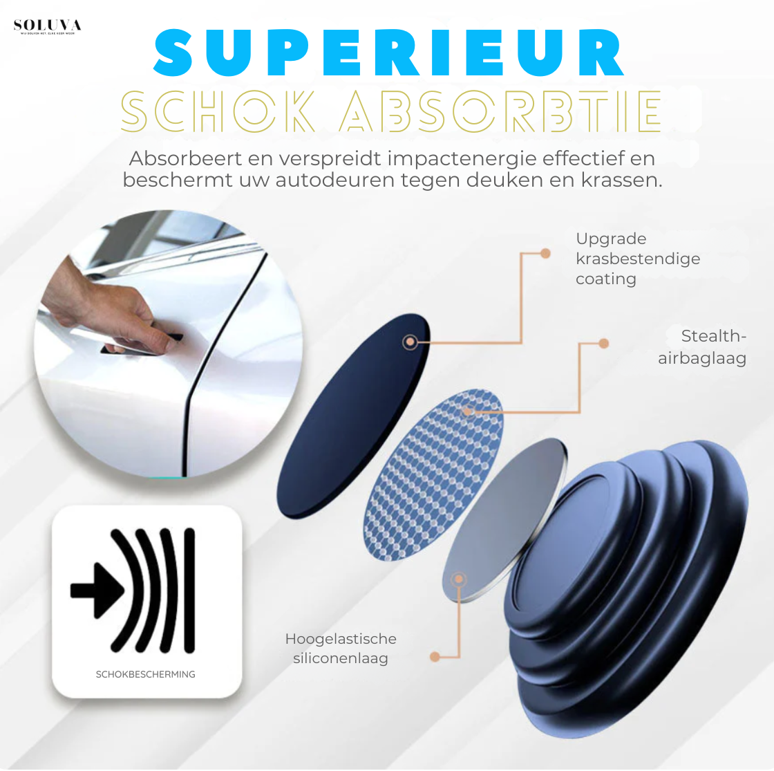 Schokabsorberende Autodeur Demper