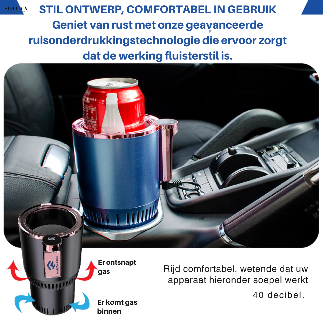 Thermo controlerende Bekerhouder