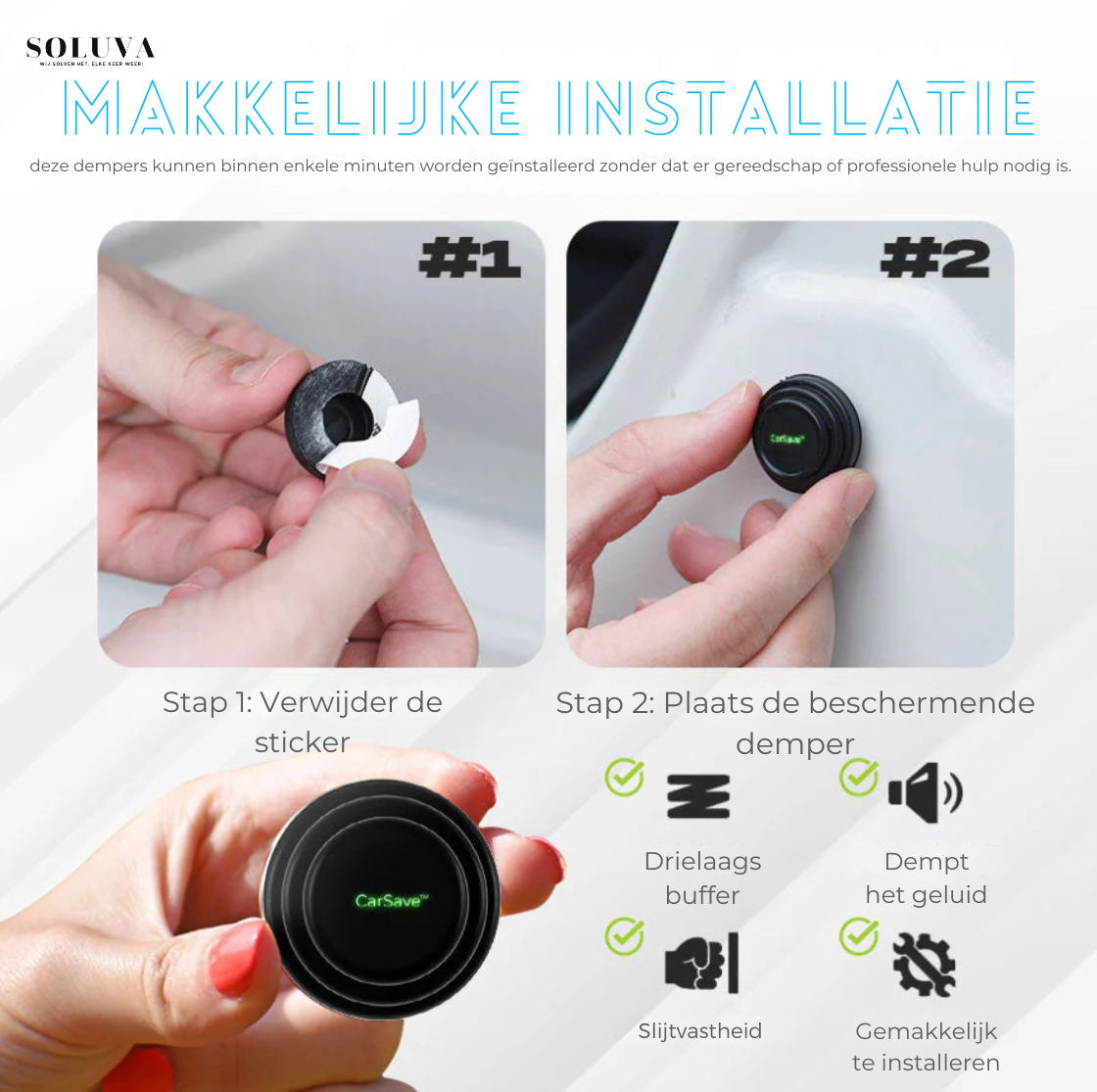 Schokabsorberende Autodeur Demper