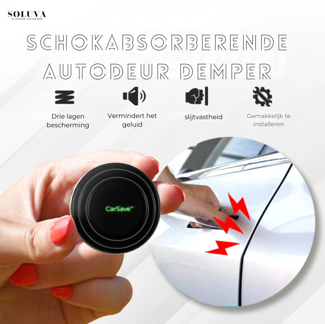 Schokabsorberende Autodeur Demper